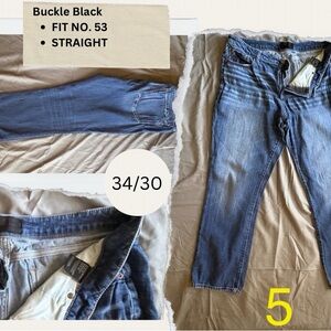 Buckle Black Fit No 53 sz 34/30
Straight Leg
